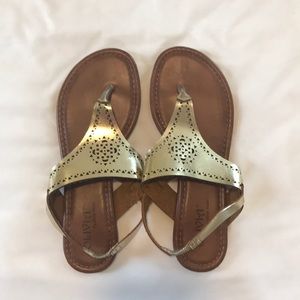 Gold sandals